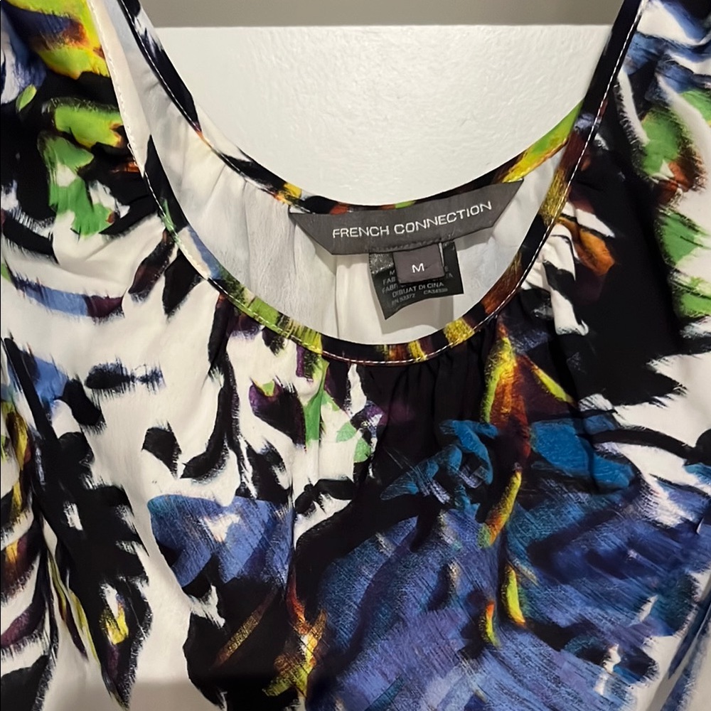 French Connection Multicolor Brushstroke dress